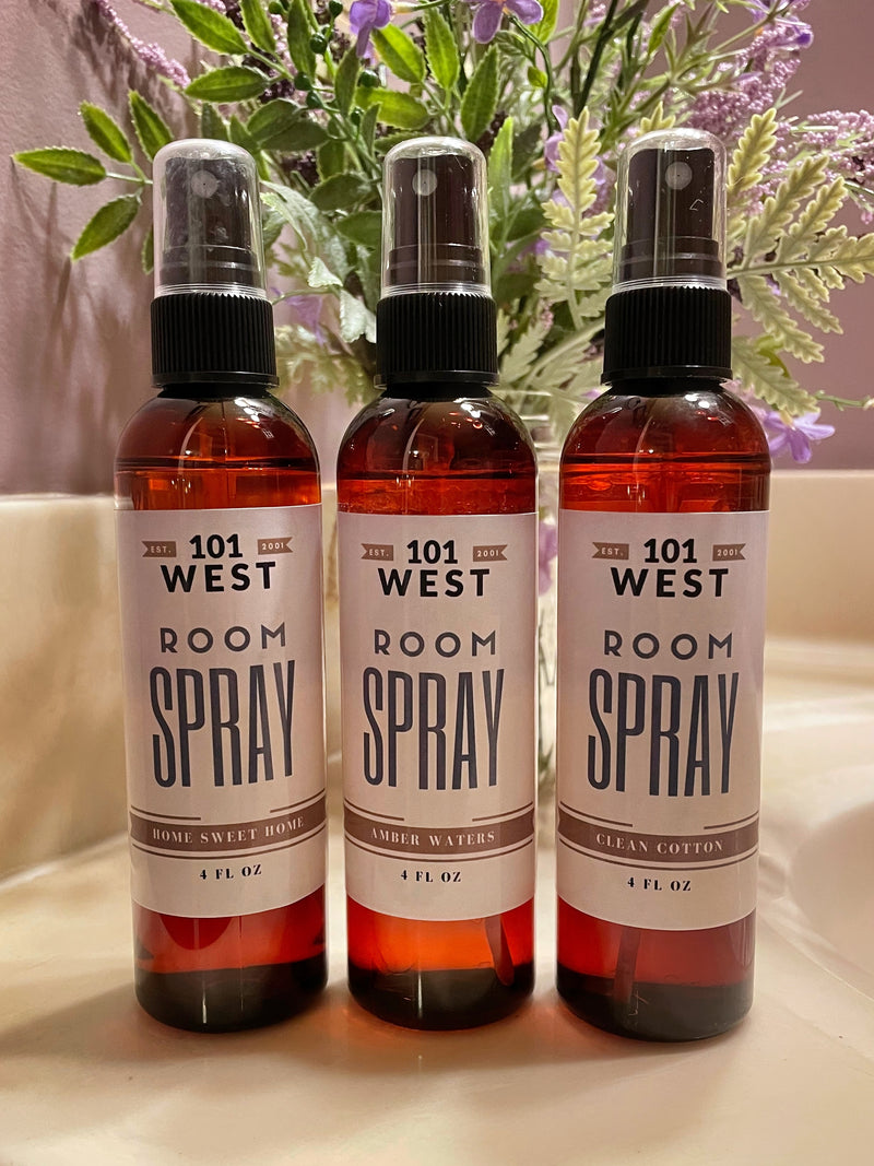 Room and Linen Spray available in 4 oz. spray bottles on harvestarray.com