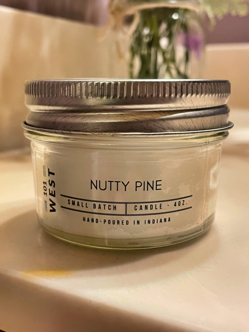 Soy Wax Candle ~Nutty Pine Scent