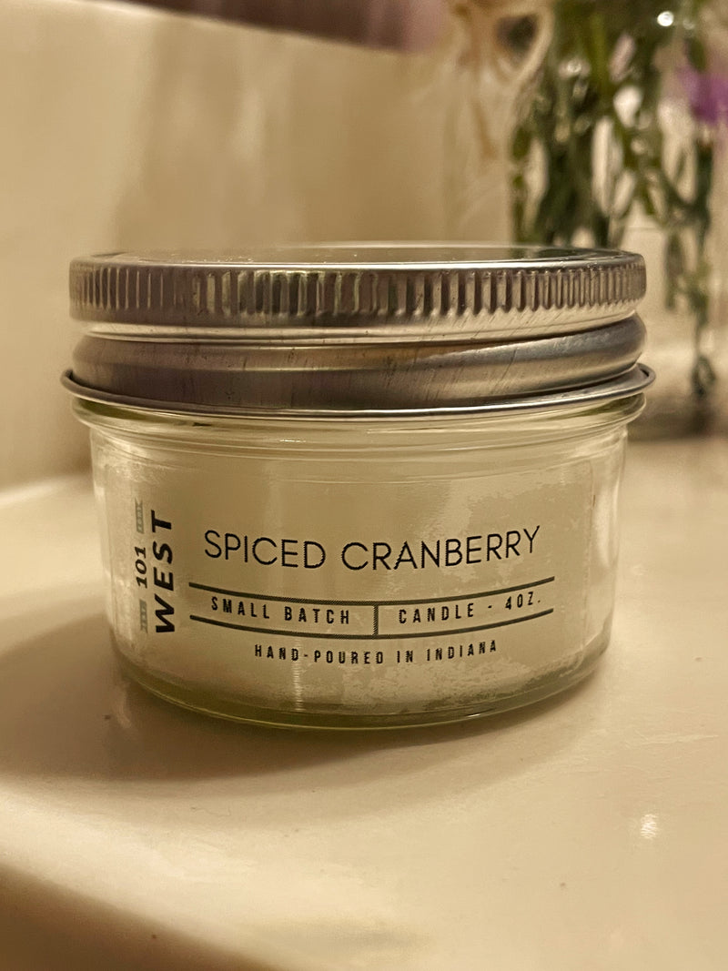 Sot Wax Candle ~ Spiced Cranberry Scent.