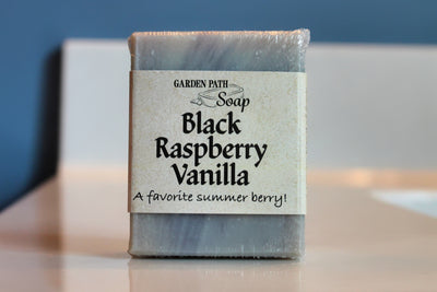 Black Raspberry Vanilla Herbal Lye Soaps