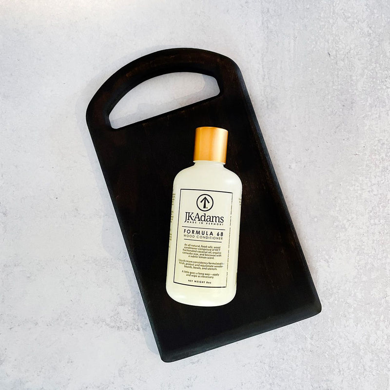 Formula 68 Wood Conditioner with a cutting board