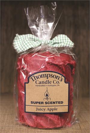 Juicy Apple Super Scented Medium Pillar Candle