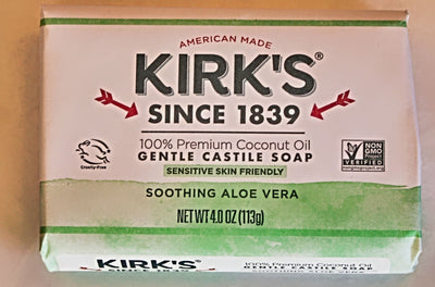 Kirk's 100% Premium Coconut Oil, Soothing Aloe Vera for Sensitive Skin.