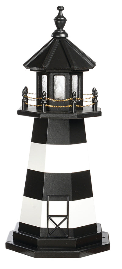 Cape Canaveral Black and White Wooden Lighthouse -3 Feet for Harvest Array 