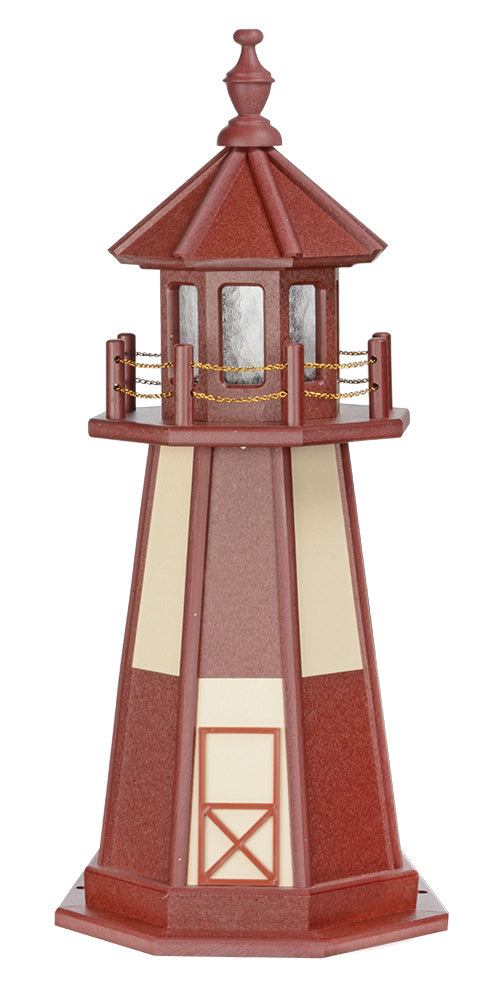 Cape Henry in Cherrywood and Ivory Wooden Lighthouse- 3 Feet for Harvest Array