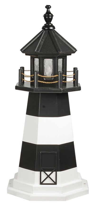 Fire Island Lighthouse Replica Black and White Wooden Lighthouse -3 Feet for Harvest Array 