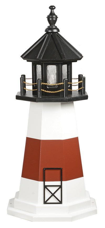 Montauk Point Light Replica Wooden Lighthouse with Base - 3 Feet for Harvest Array 