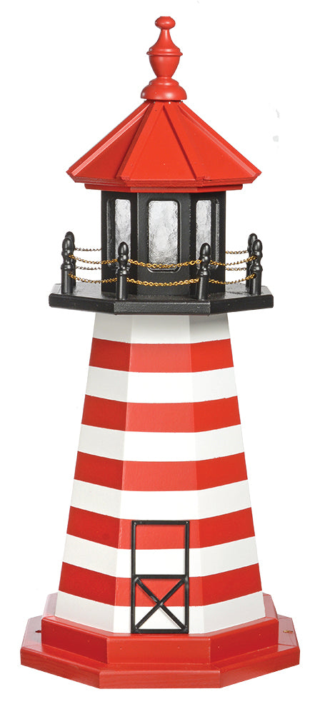 West Quoddy Maine, Lighthouse replica Wooden Base for Wooden Lighthouse- 3 Feet on harvestarray.com