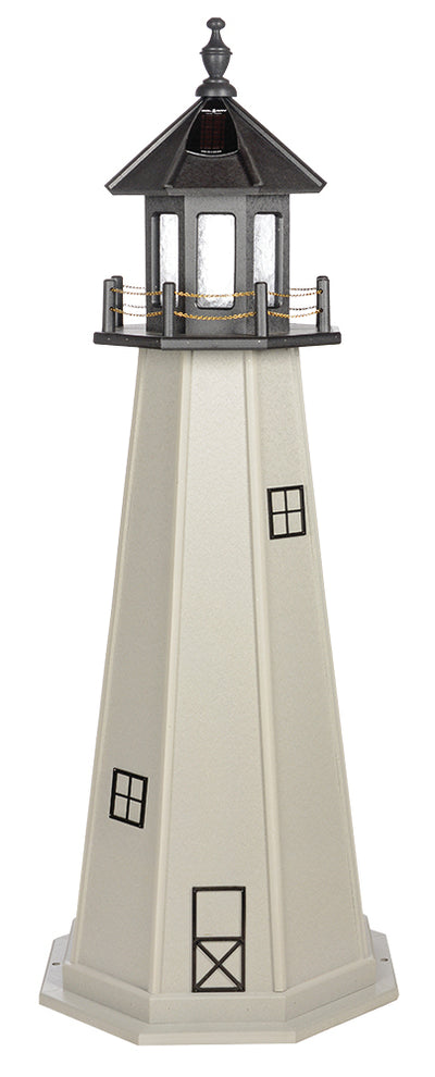 Cape Cod Lighthouse Replica Wooden Lighthouse with Base - 6 Feet