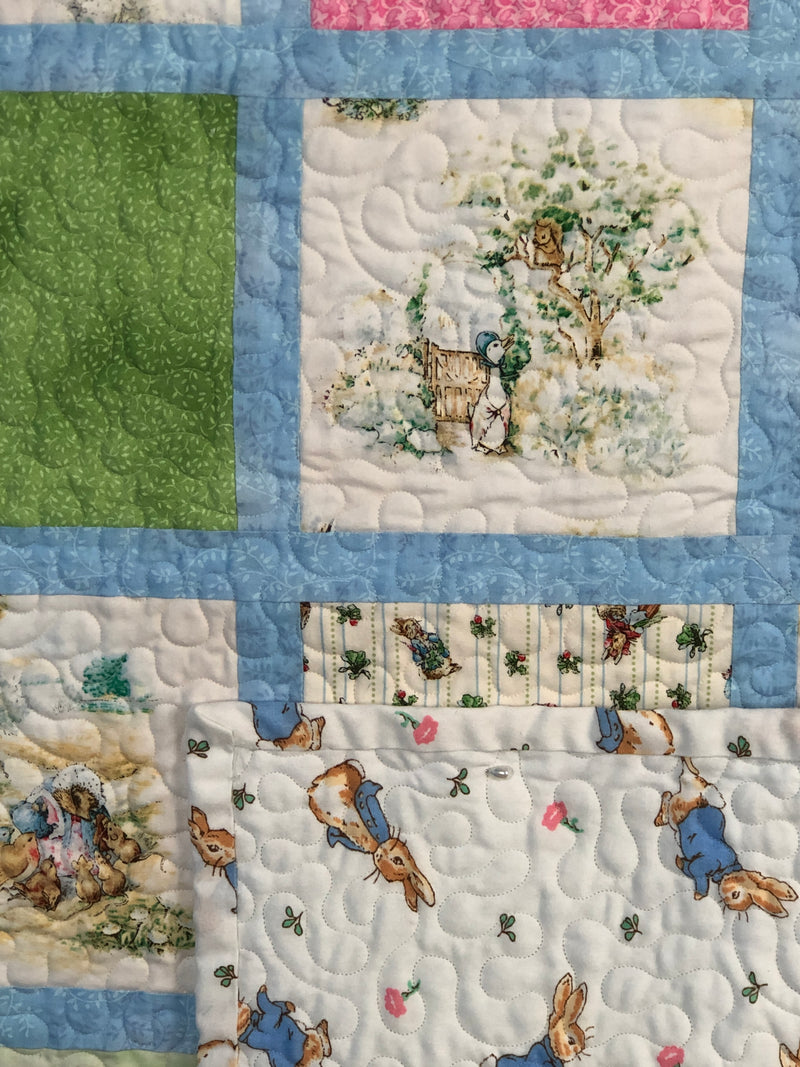 Little Rabbit Patchwork Baby Quilt