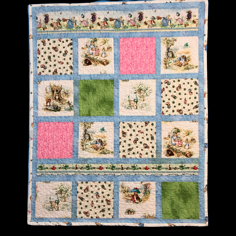 Little Rabbit Patchwork Baby Quilt