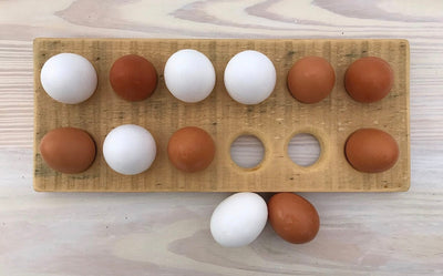 Wooden Countertop Egg Holder from Reclaimed Pallets