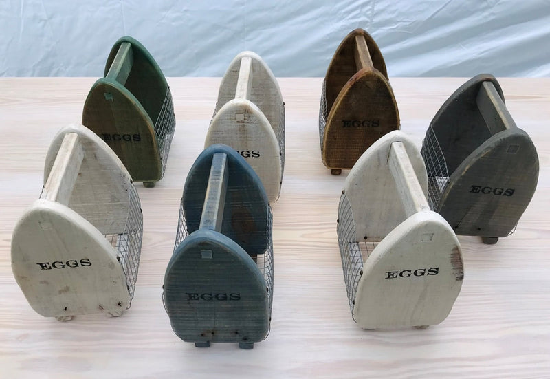Reclaimed Wood Egg Baskets
