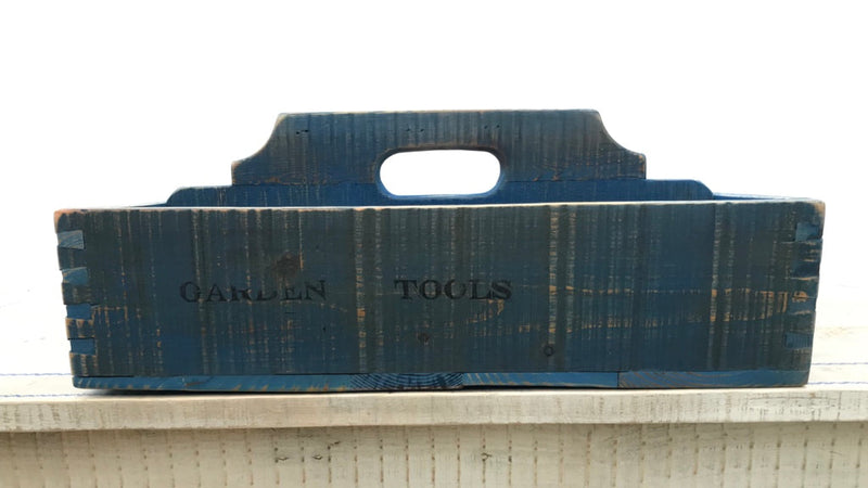 Blue Garden Tool Box from Reclaimed Wooden Pallets