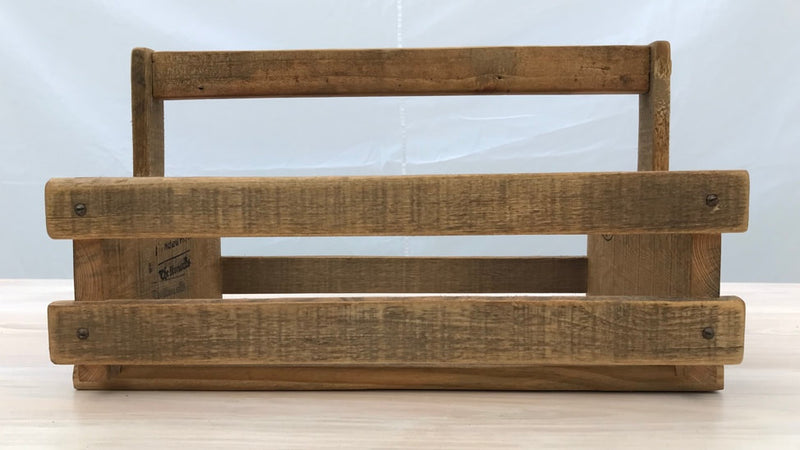 Reclaimed Pallet Wood Basket with Handle