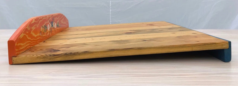 Side view of the Wooden Pasta, Pastry, Noodle Board from Reclaimed Pallets