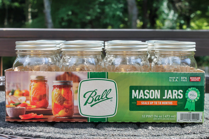 A case of Mason Canning Jars - Regular 16 oz. (Pint) Ball