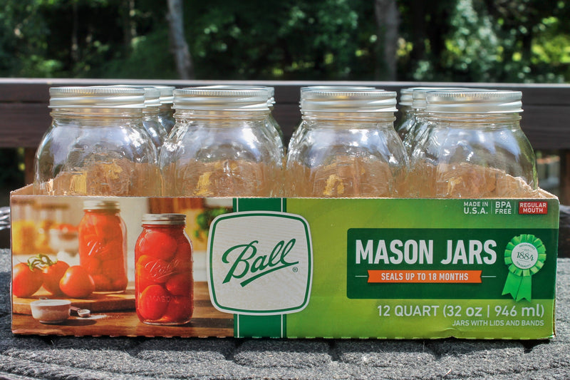 A case of Mason Canning Jars - Regular 32 oz. (Quart) Ball