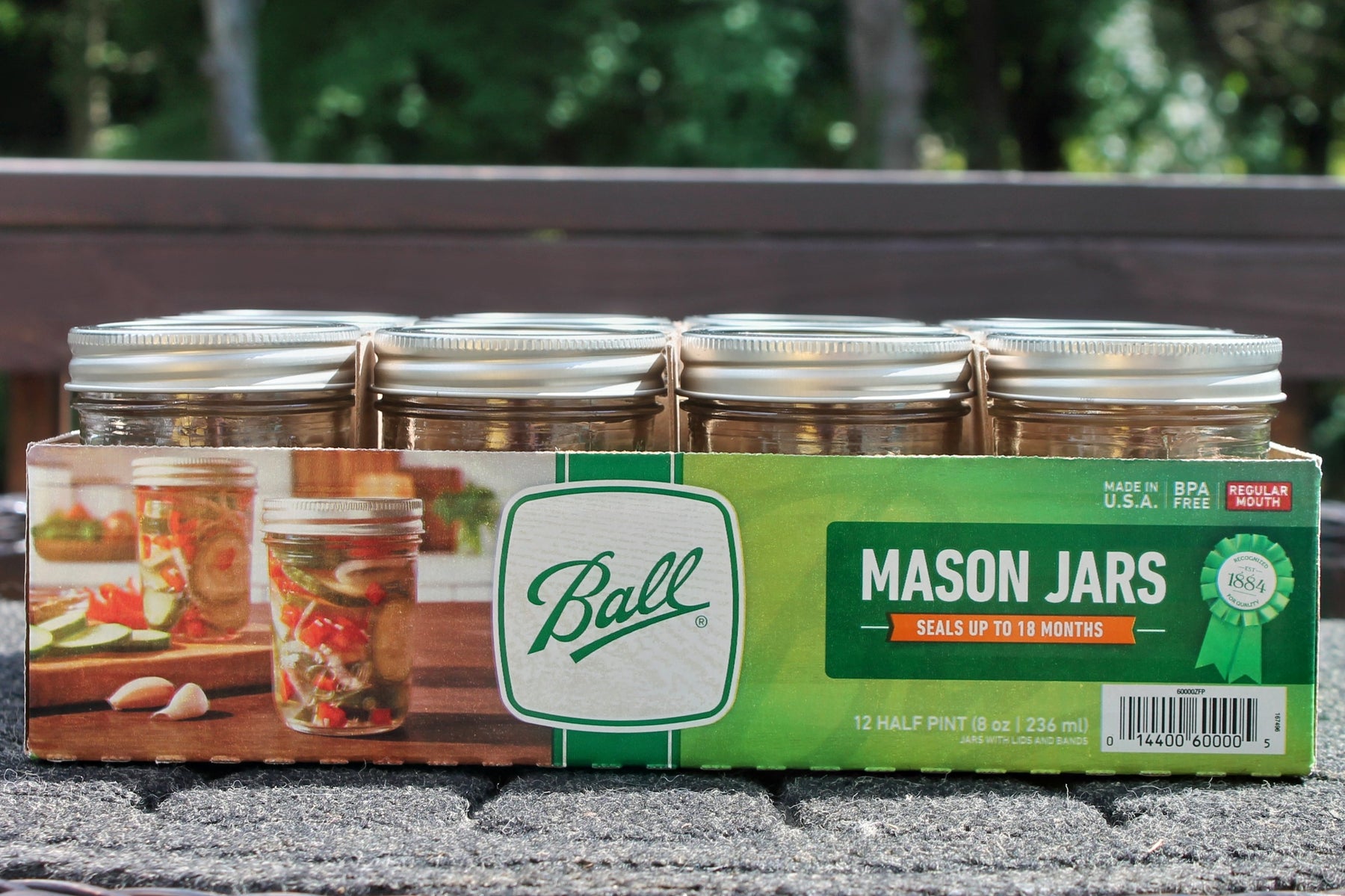 Ball Mason Jars 8 Oz - 12 Pack