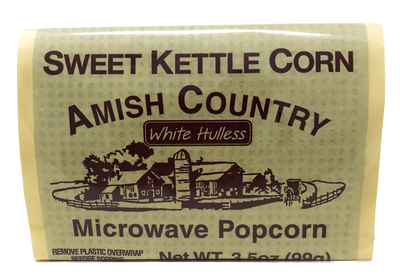 White Hulless Sweet Kettle Corn Microwave Hulless Popcorn