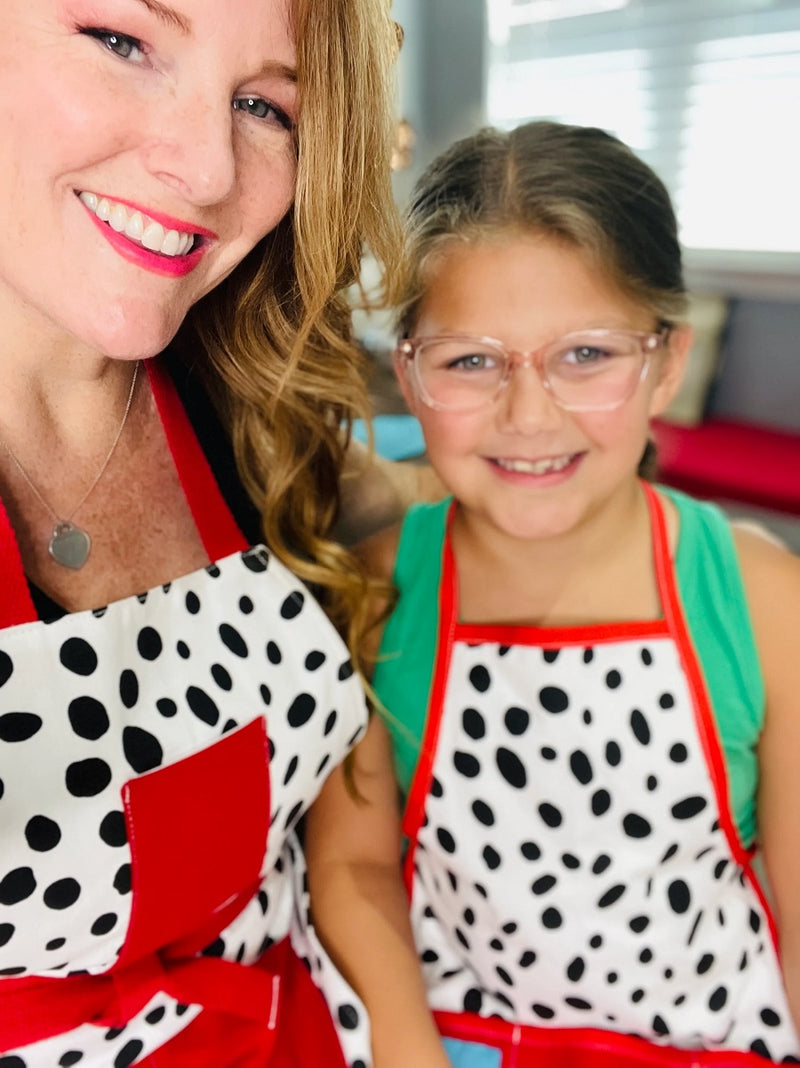 Mommy & Me Apron Set - Dalmatian Print – Harvest Array