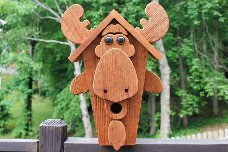 Moose Shaped Amish Made Birdhouses From Harvest Array