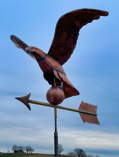 American Eagle mounted on a Weathervane from Harvest Array