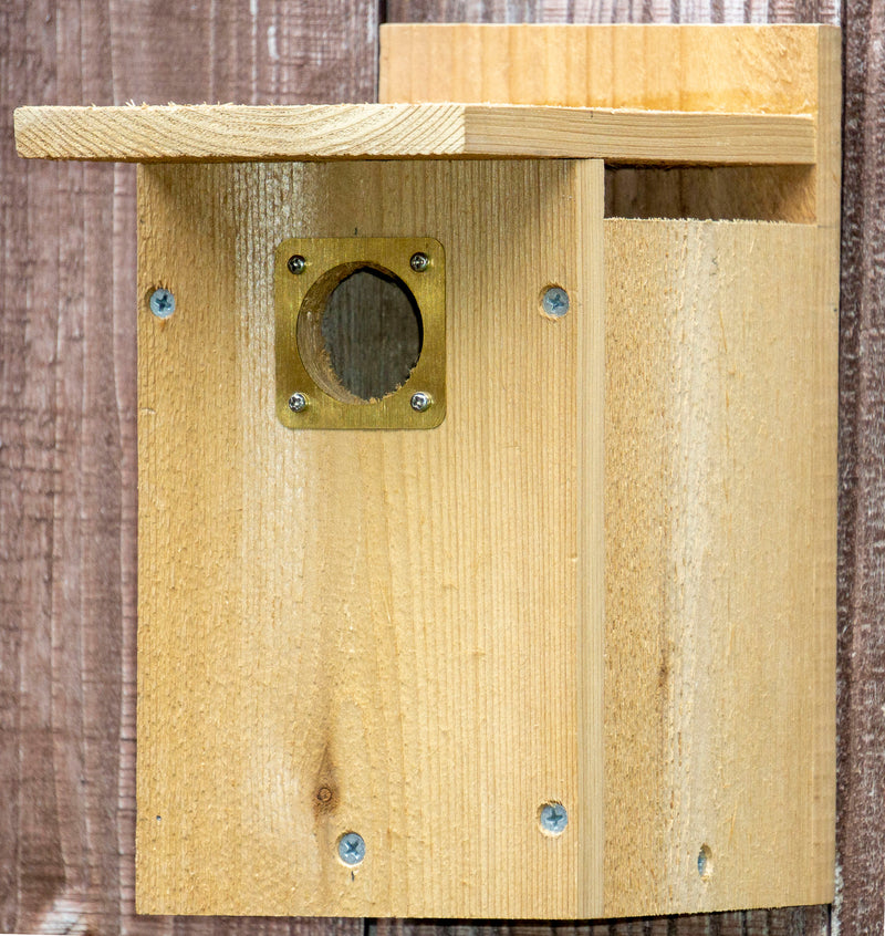 Natural Cedar Wood Birdhouse will ship fully assembled from Texas