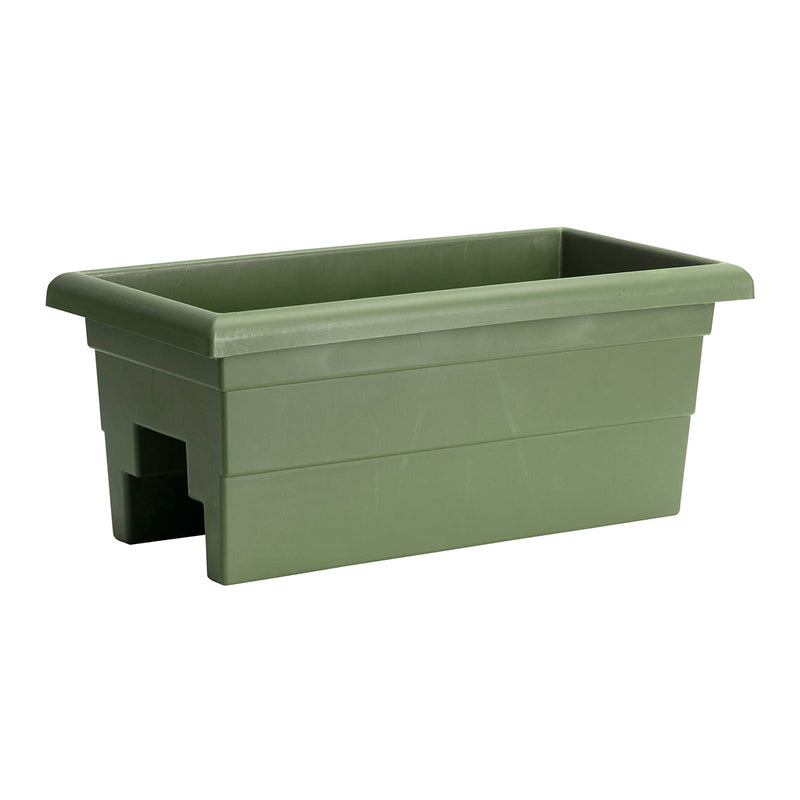 American made Sage (green) 24 Inch Over the Rail Planters From Harvest Array