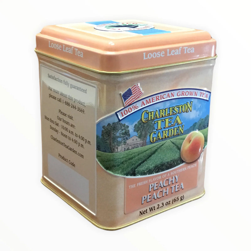 Charleston Tea Garden Peach Tea Tins