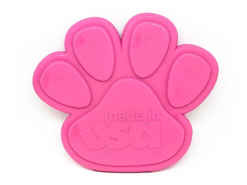 Made in the USA Pink Paw shaped Ultra Durable Nylon Dog Chew Toys for Aggressive Chewers