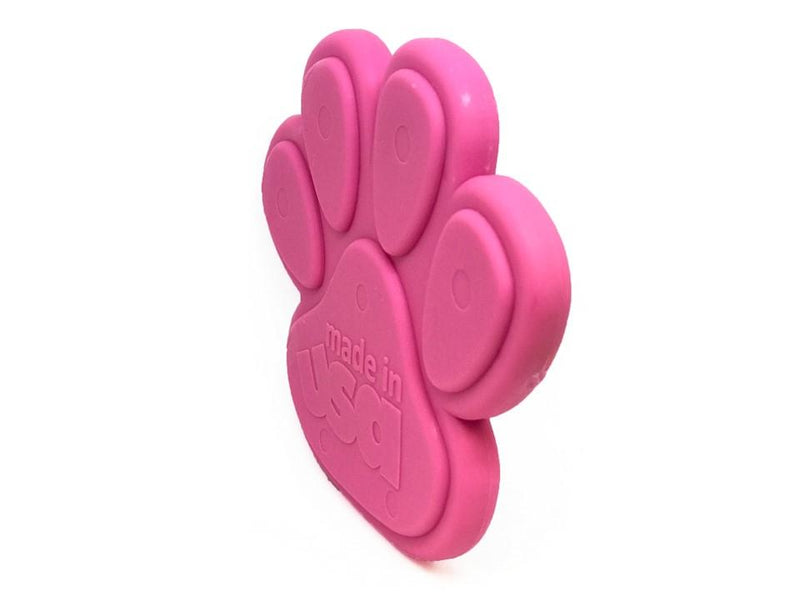 Side view of Pink Paw Dog Toy