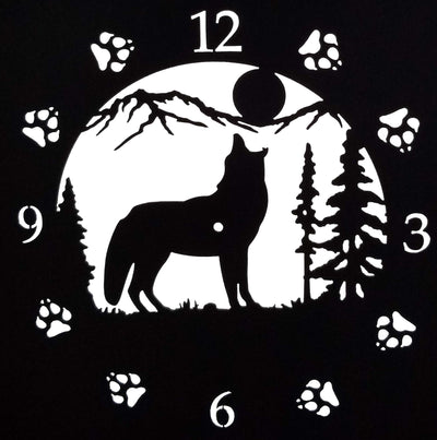 Wolf Clock Face for the Log Cabin Clocks from Harvest Array