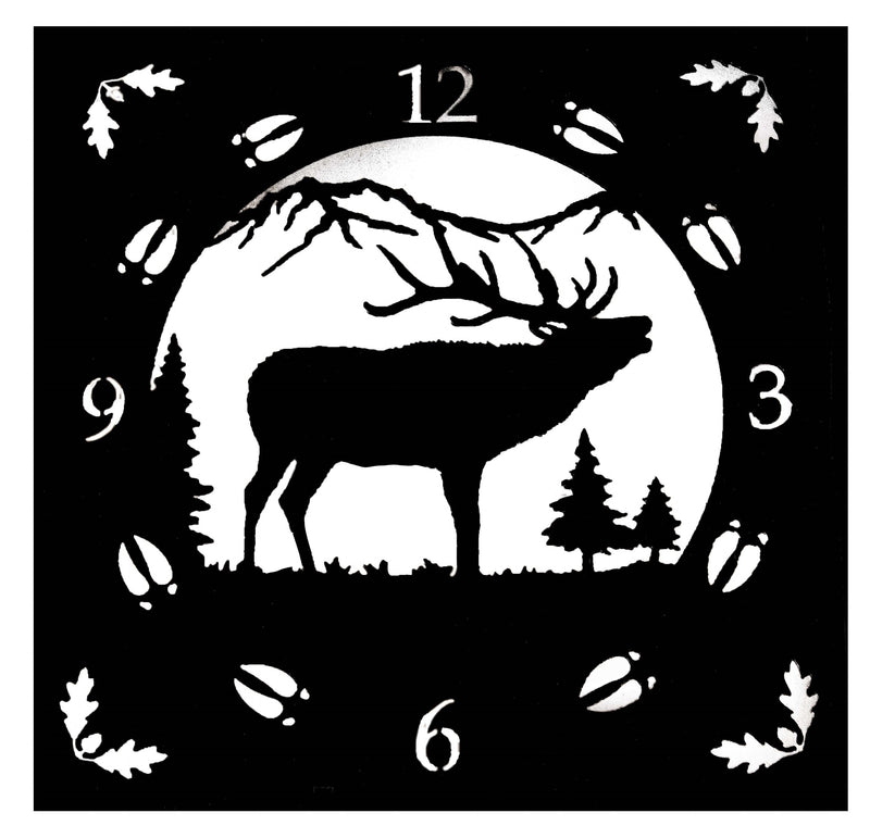 Elk Clock Face for the Log Cabin Clocks from Harvest Array