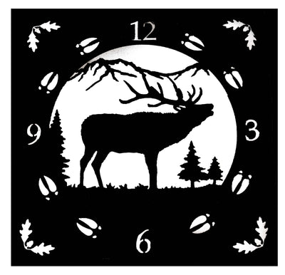 Elk Face for the 3D Log Cabin Clocks from Harvest Array