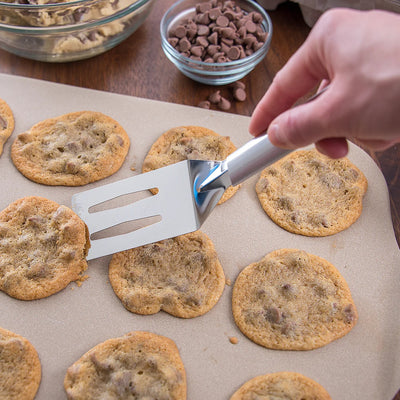 Silver Brushed Aluminum Rada Spatula is great for cookies