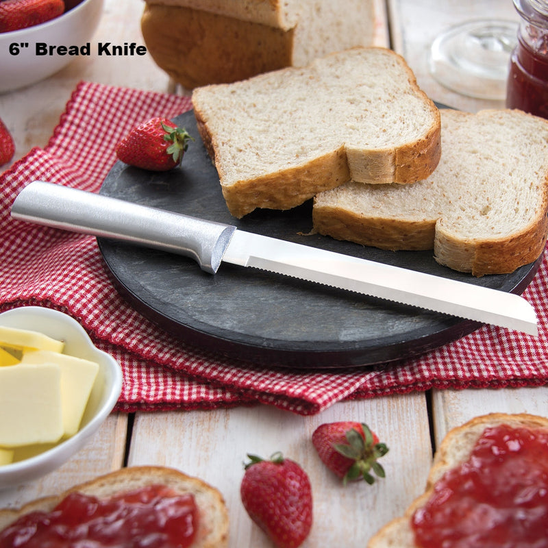 6" Bread Knife for the Rada Essential Oak Block 8 Piece Set From Harvest Array