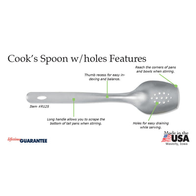 Great features of the Rada Cooks Spoon with Holes