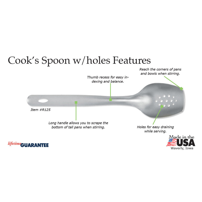 Great features of the Rada Cooks Spoon with Holes