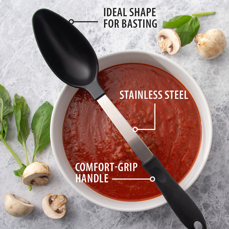 The Rada Basting Spoon has the ideal shape for basting.  From Harvest Array