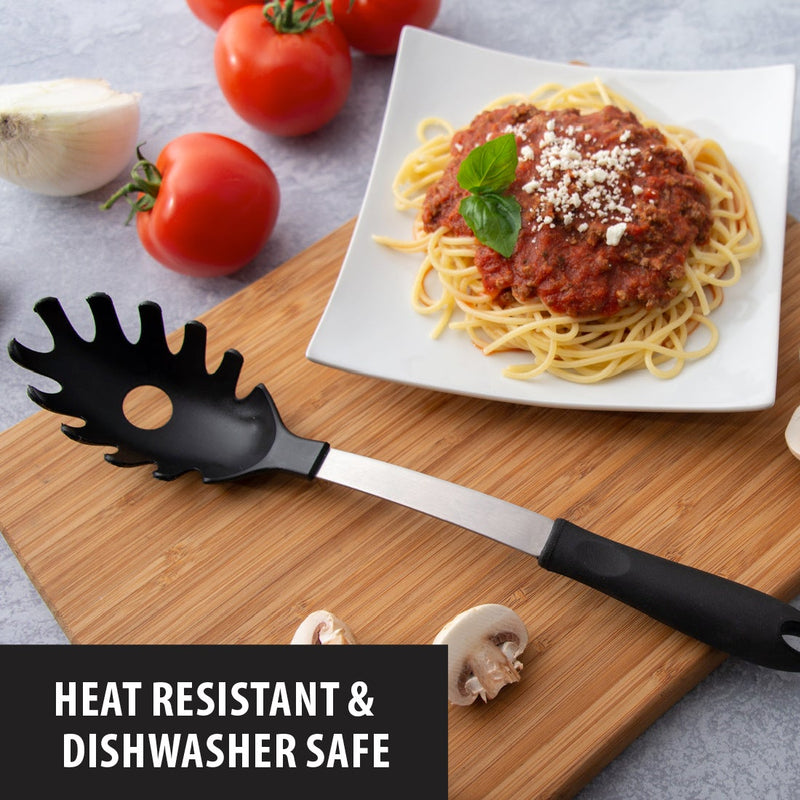 Great looking Rada Non-Scratch Pasta Server is great for serving and cooking.  Harvest Array.