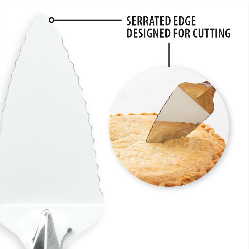 Rada Serrated Pie Server is designed for cutting. Harvest Array