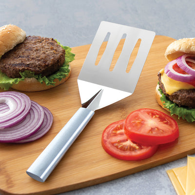 Rada Turnover Spatula for Burgers and so much more.  Harvest Array