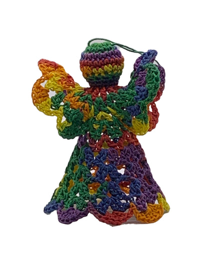 Rainbow Handmade Crocheted Angels