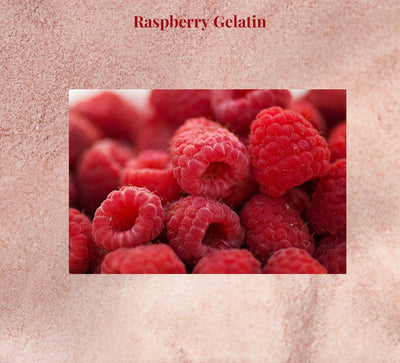 Raspberry Gelatin sold in Bulk in a 3 oz. Container