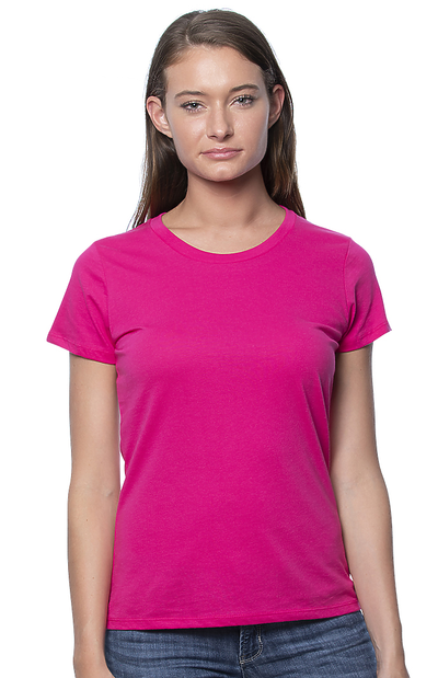 Women's Short Sleeve Tee  in the color Fuchsia From Harvest Array