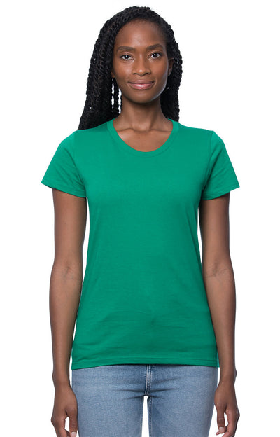 Women's Short Sleeve Tee  in the color Kelly (green) From Harvest Array