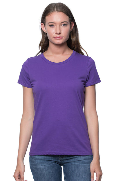 Women's Short Sleeve Tee  in the color Purple From Harvest Array