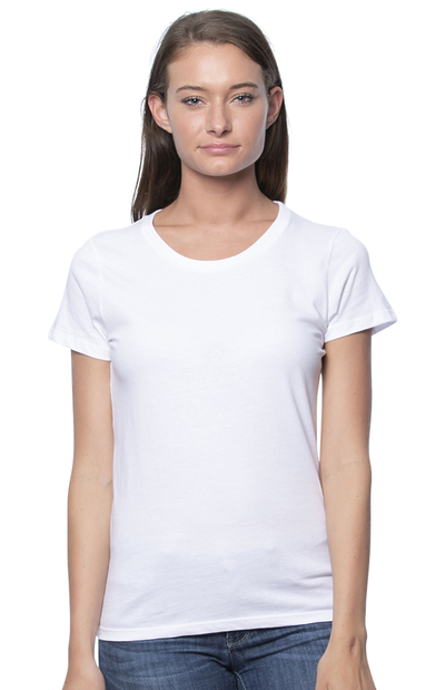 Women's Short Sleeve Tee  in the color White From Harvest Array