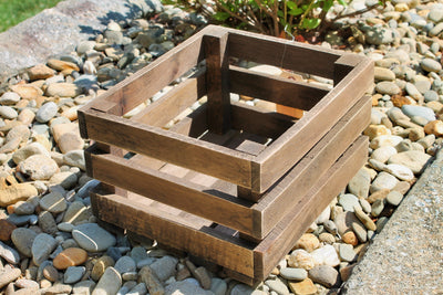 Rustic Garden Collection Crate Angle View